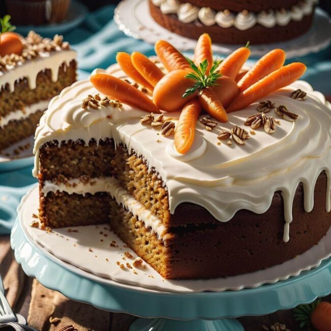 Ciasto marchewkowe bez jajek i mleka zdrowa alternatywa