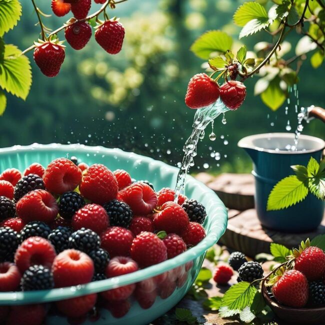 Czy wystarczy płukać jagody wodą