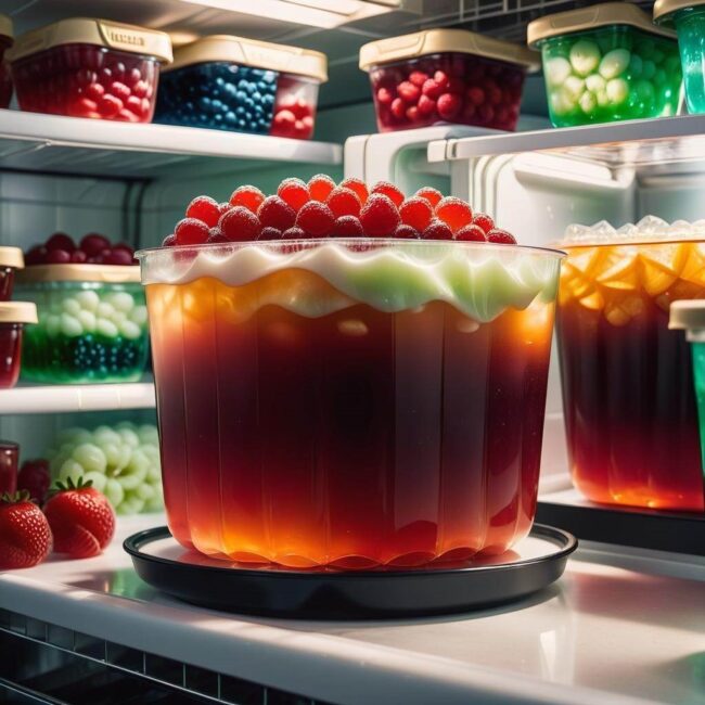 Galaretka w lodówce vs w zamrażarce