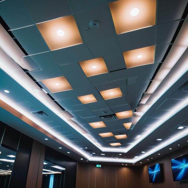 Materiały do sufitu litery L