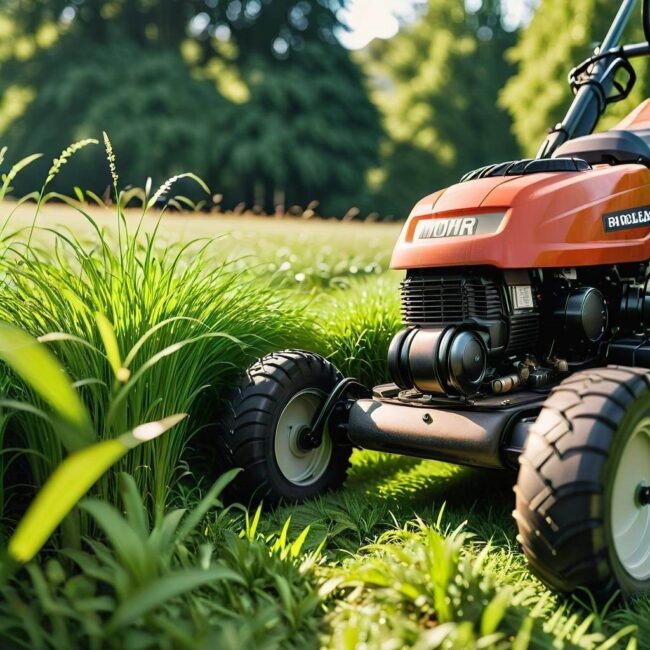 Naprawa kosiarki niezbierającej trawy