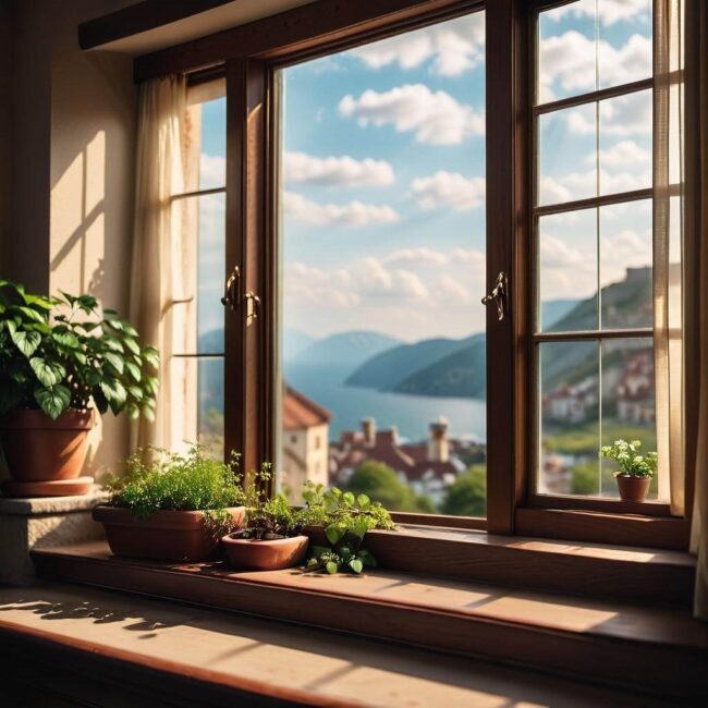 Okno z ergonomicznym siedziskiem