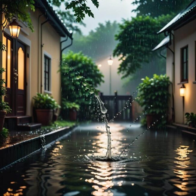 Przechowywanie deszczówki na dachu