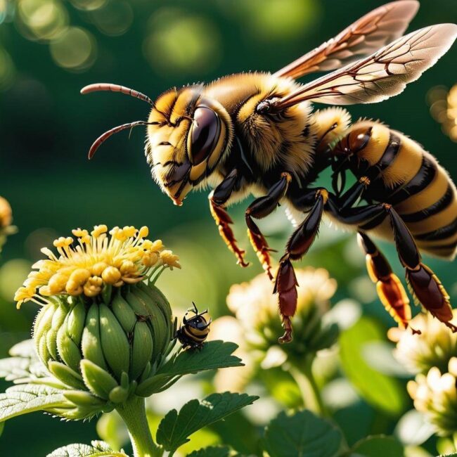 Różnice w pożywieniu osy i pszczoły