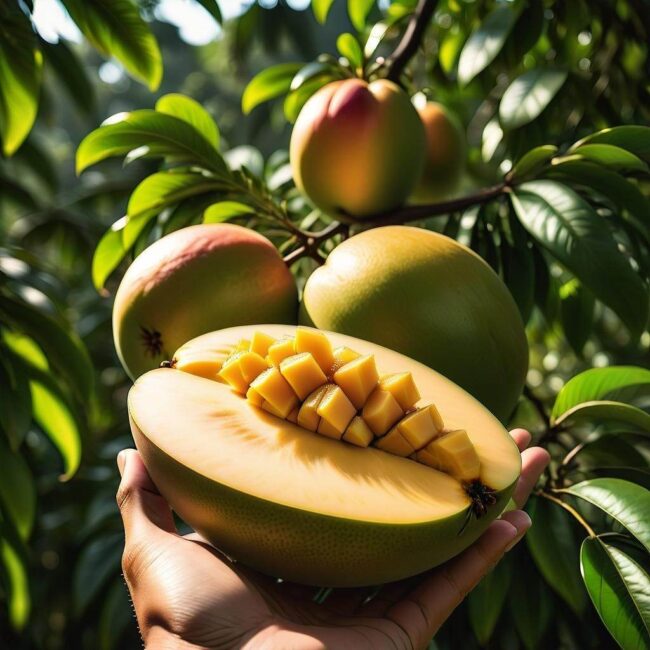 Stopień elastyczności dojrzałego mango