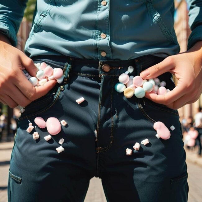 Usuwanie gumy ze spodni bez śladów