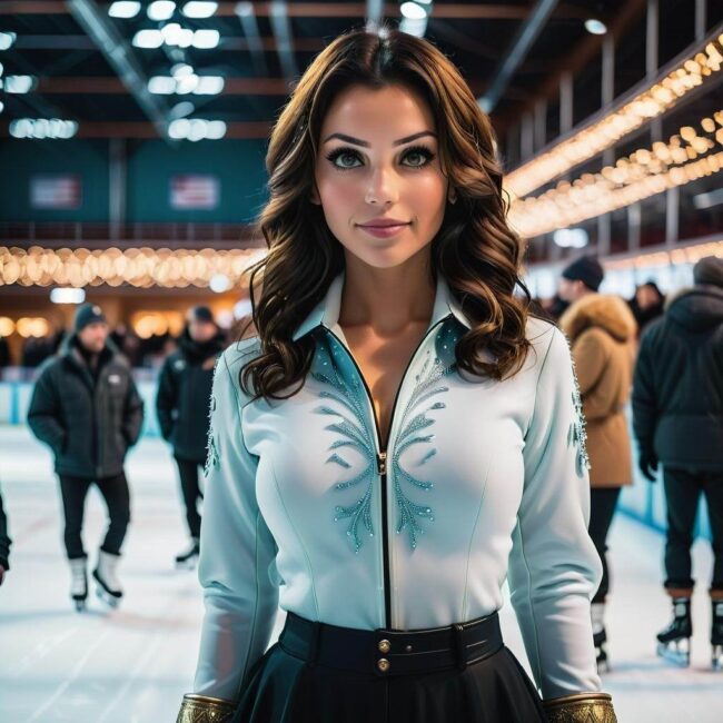 Wygodne spodnie na krytym lodowisku